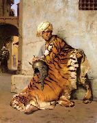 Jean-Leon Gerome Pelt Merchant of Cairo oil painting on canvas